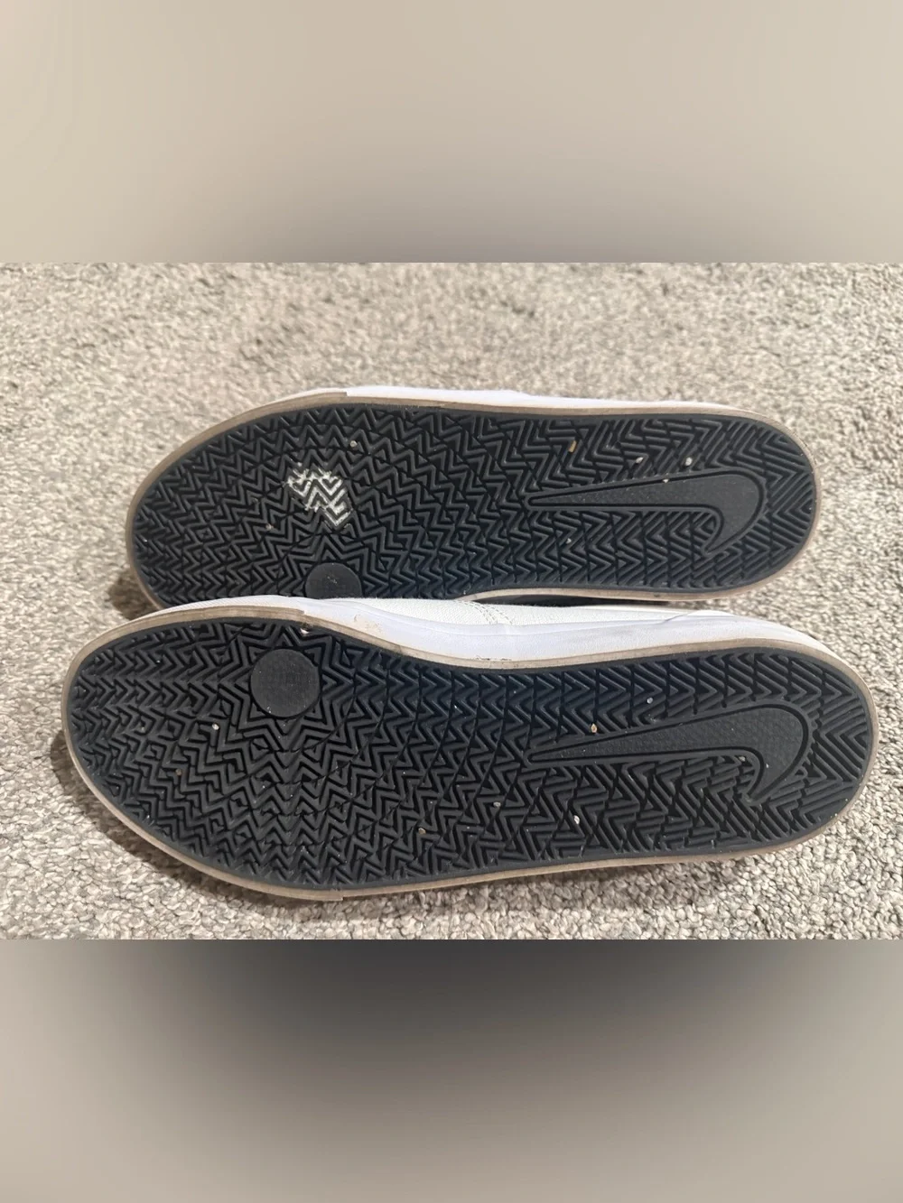 Nike White Canvas Slip-On Sneakers for Men